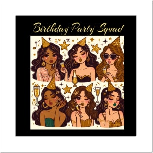 Birthday Girl Squad Party Girls celebration Posters and Art